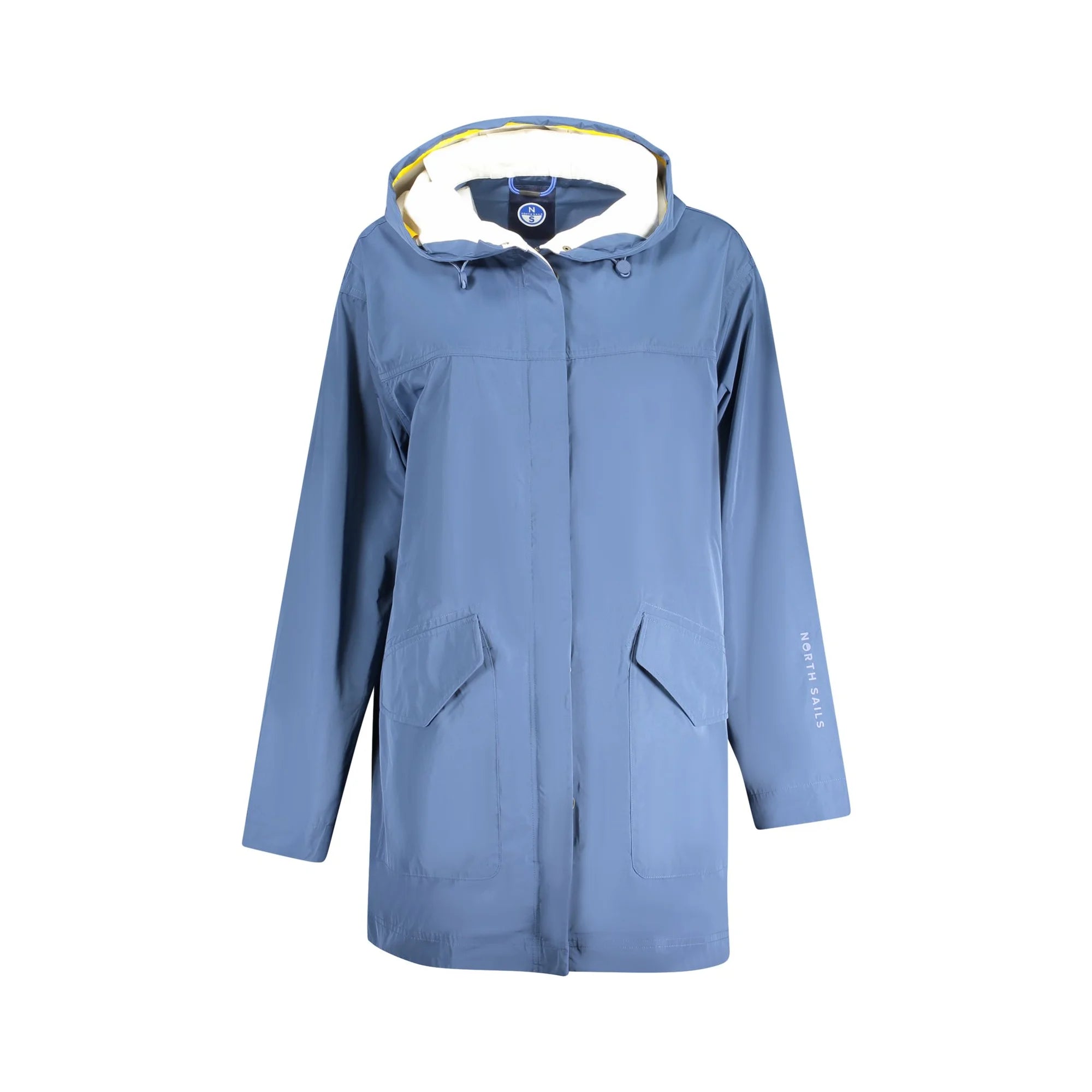 North Sails Giubbotto Donna Blu Parka con Cappuccio e Chiusura Zip Giubbotti e Giacche - foto prodotto